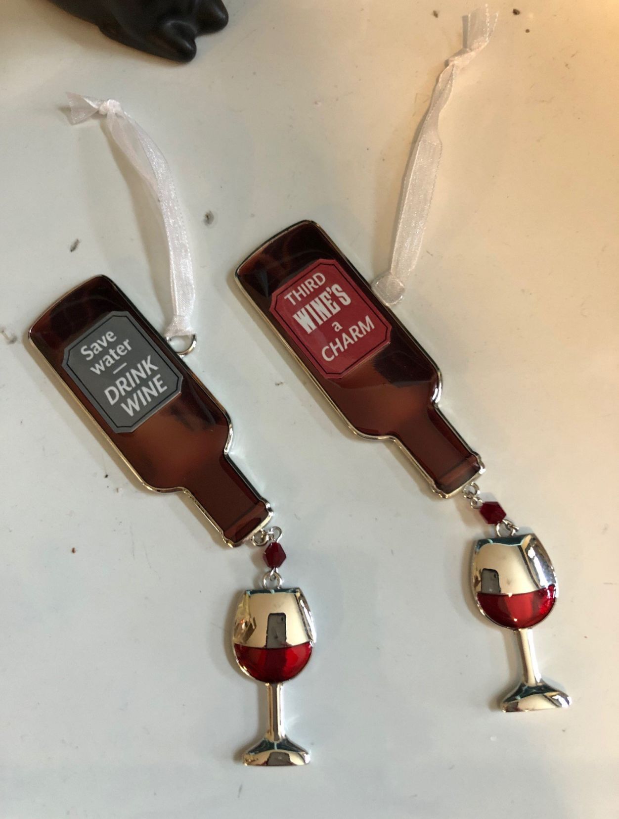Bottle of wine ornaments